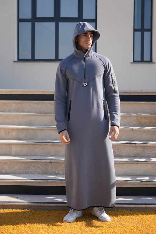 Qamis Sportwear Gris Fumé