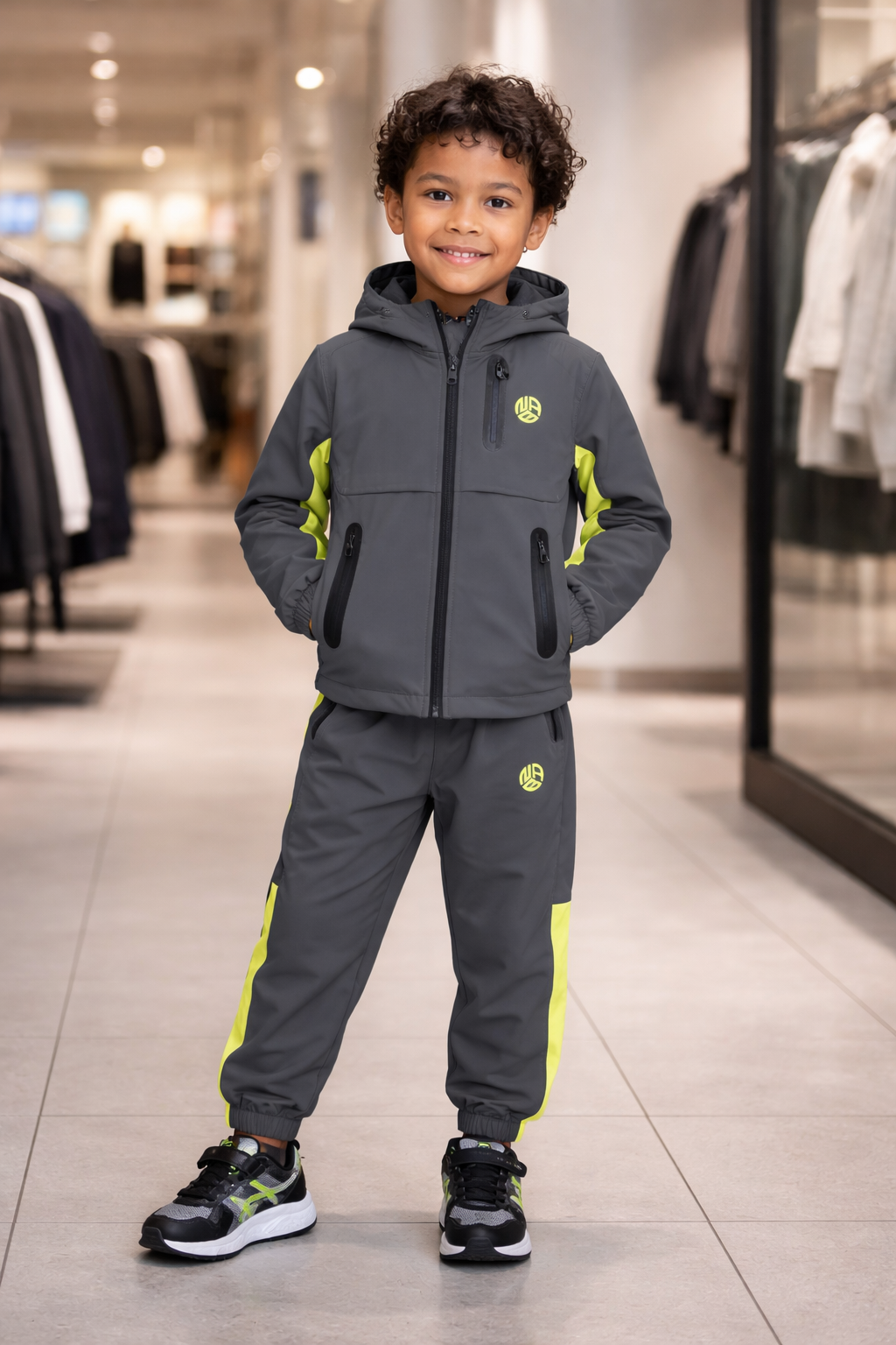 Nab kids line jaune et gris